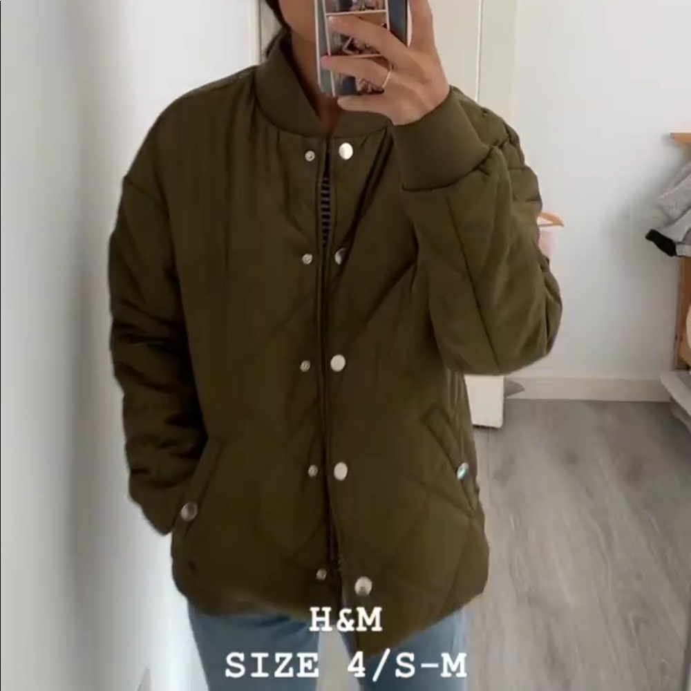H&M BOMBER/QUILT JACKET